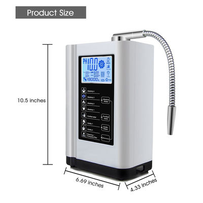 EHM-729 Household Alkaline Water Ionizer with 1-4L/min Flow Rate 130W Power and 110-240V Voltage