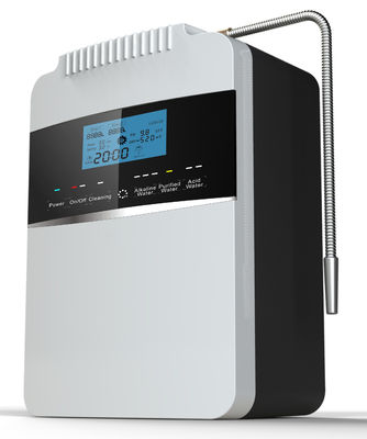Alkaline Water Ionizer Machine with 200 GPD Flow Rate, Mineral Port, and High-Power SMPS for Home and Hotel Use